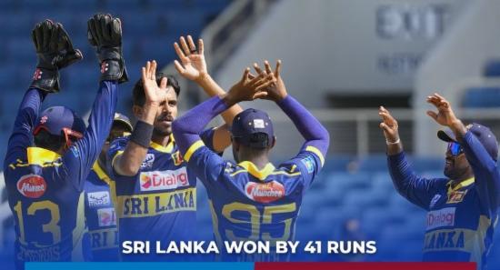 Sri Lanka Crush West Indies by 41 Runs in 1st ODI